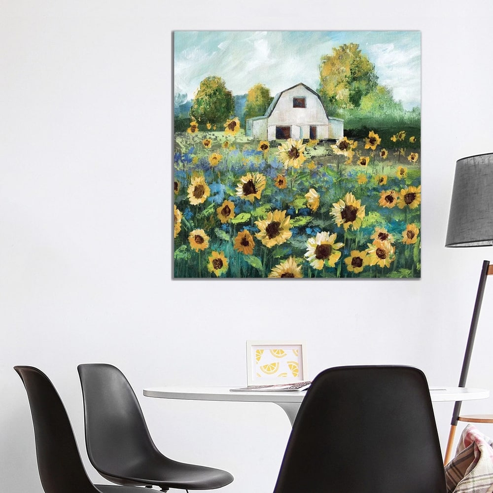 iCanvas "Sunflower Barn" by Nan Canvas Print