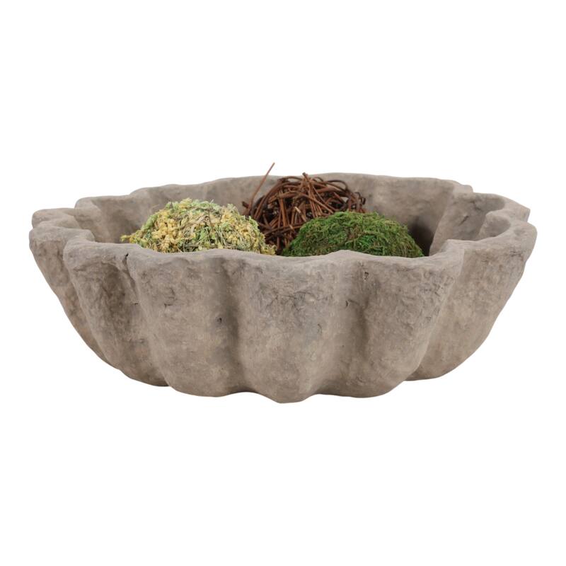 Pottery Paper Mache Bowls Decorative Boho Casual Rustic