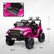 preview thumbnail 37 of 39, 12V Kids Electric UTV Ride-On Truck with 4 Suspension Wheels, Remote Control, LED Lights, Music, and Horn
