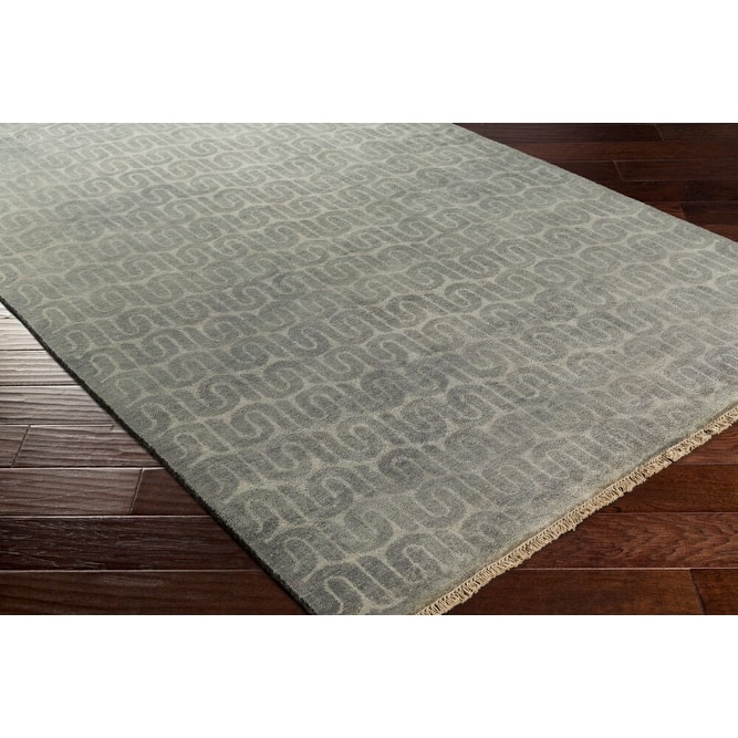 Hand Knotted Bonsallo Wool/Cotton Area Rug