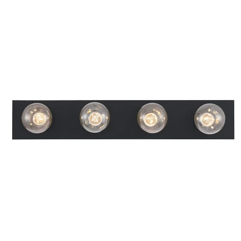 Westinghouse Lighting Four-Light Matte Black Indoor Wall Fixture