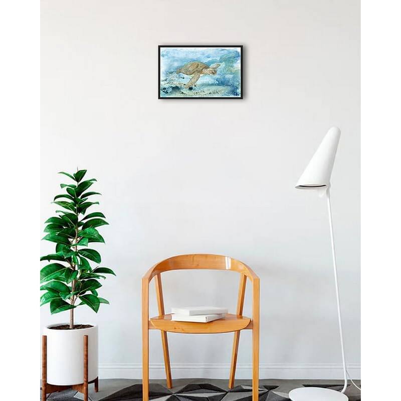 Under Sea Life I Framed Poster - 12 x 18 Inch - Black