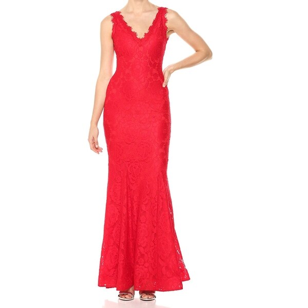 betsy and adam red lace dress