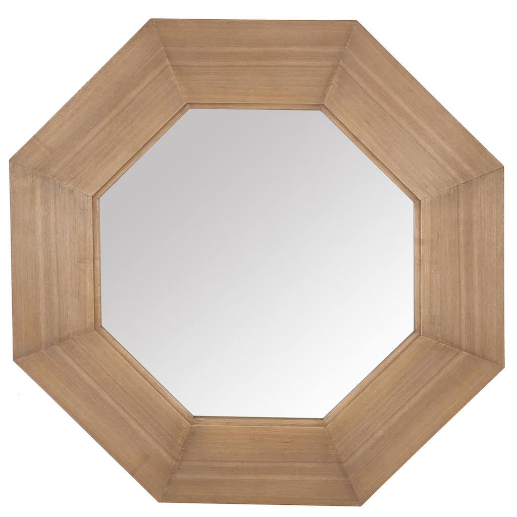 SAFAVIEH Couture Lacarlo 43.7-inch Octagon Wood Mirror - 43.7"W x 1.6"D x 43.7"H