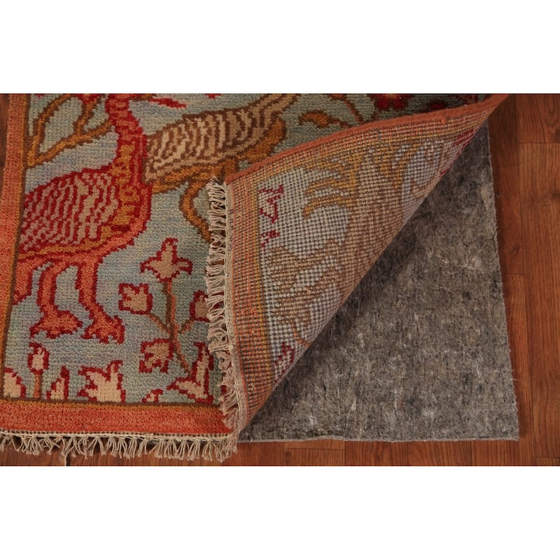 Animals Design Ziegler Indian Runner Rug Handmade Wool Carpet - 2'6"x 8'1"