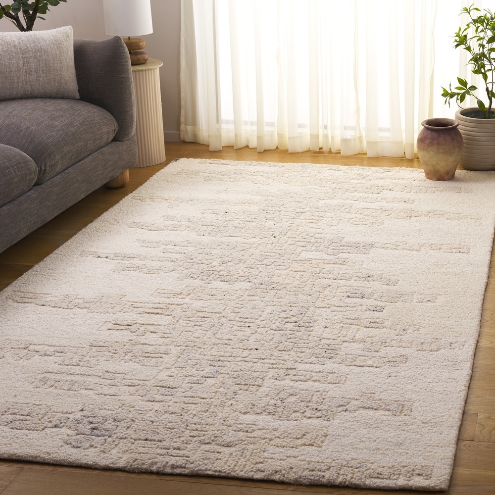 SAFAVIEH Handmade Harvest Hyra Modern Contemporary Wool Rug
