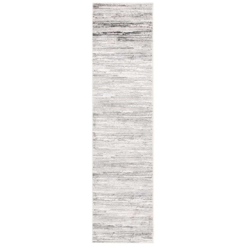 SAFAVIEH Hanna Aoibhinn Modern Contemporary Rug - 2' x 8' Runner - Grey/Ivory