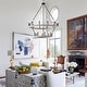 preview thumbnail 68 of 88, Acroma 20-light Modern Farmhouse 40In Round Wagon Wheel Chandelier with UL