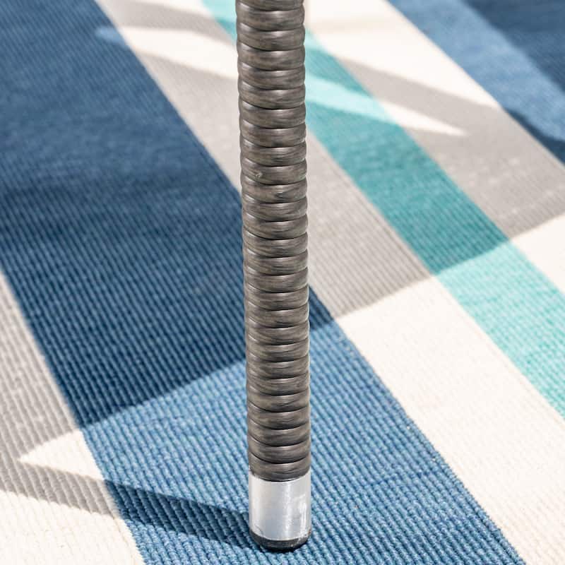 Abbott Outdoor 7 Piece Wicker Dining Set by Christopher Knight Home - N/A