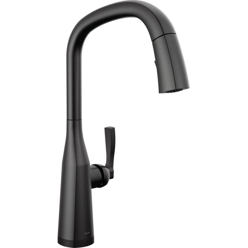 Delta Stryke 1.8 GPM Pull-Down Kitchen Faucet with On/Off Touch - Matte Black