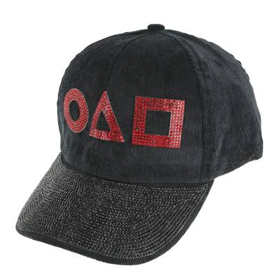 Top Headwear Games Shapes Rhinestone Studded Baseball Cap