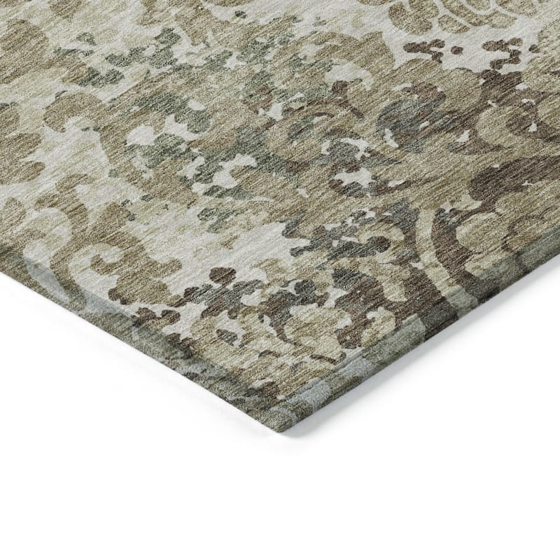 HomeRoots Floral Transitional Rectangle Outdoor Rug