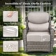 preview thumbnail 23 of 187, Outdoor Patio Sofa Swivel Chair with 6-Inch Thick Cushions Set
