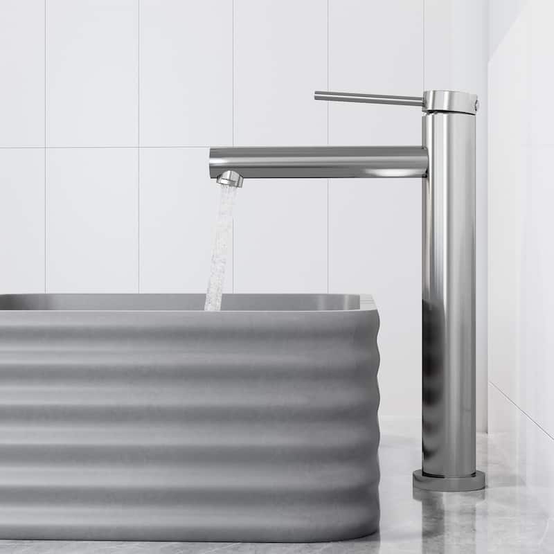 VIGO Jewel 11" H Single Handle Single Hole Vessel Bathroom Faucet