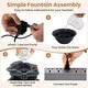preview thumbnail 53 of 63, Costway Tabletop Water Fountain with Rolling Crystal Ball,