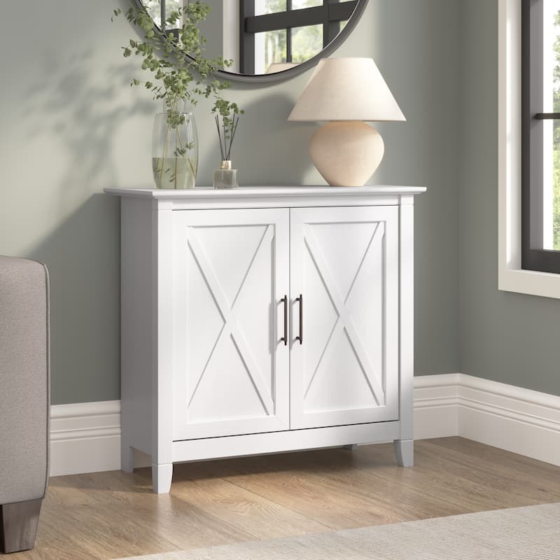 Key West Small Storage Cabinet with Doors by Bush Furniture