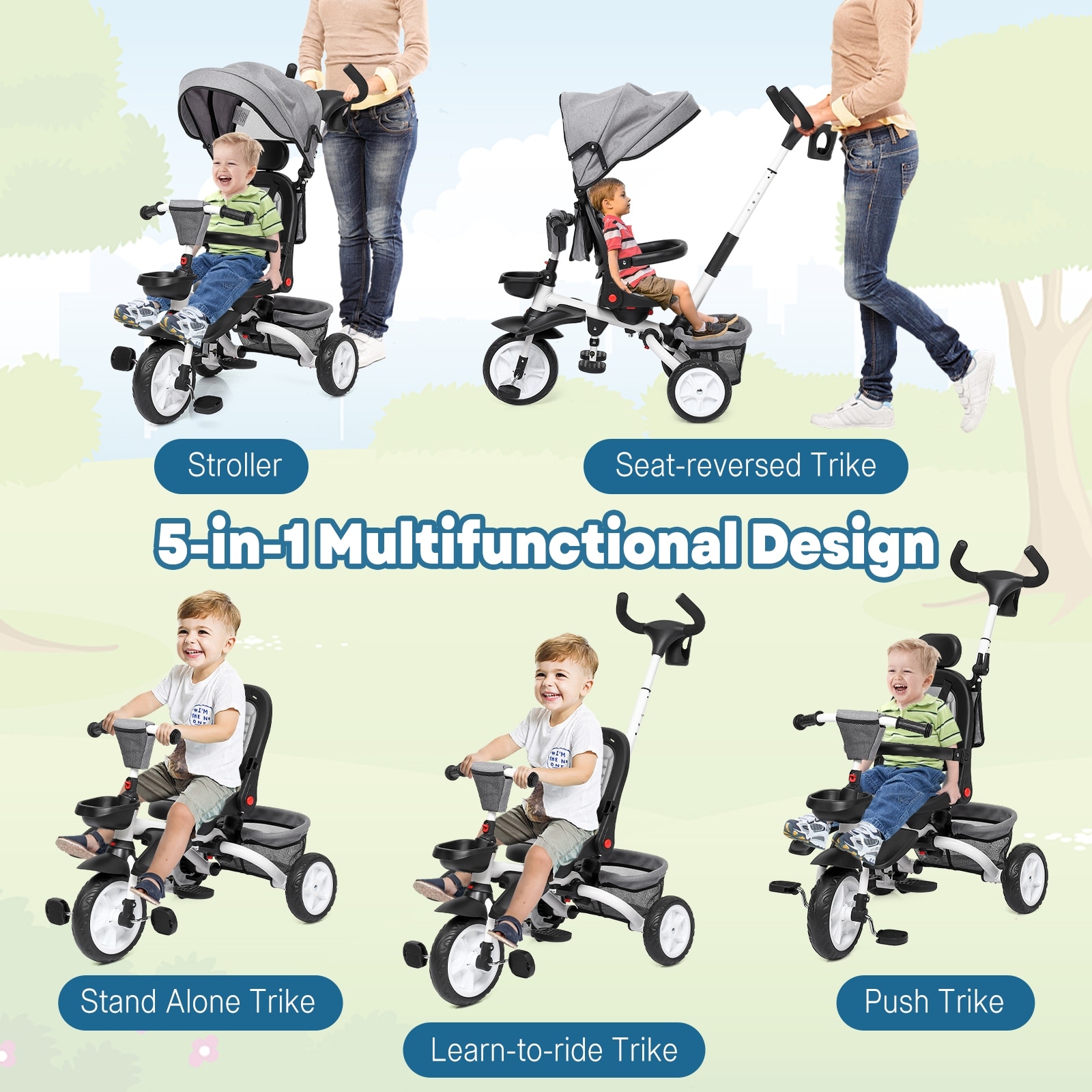 Smart trike push bike cheap