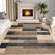 preview thumbnail 136 of 147, Superior Rockwood Patchwork Indoor Area Rug or Runner 4' x 6' - Midnight Navy