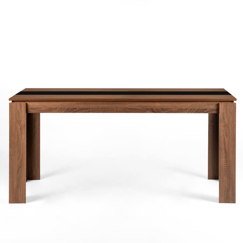 HomyLin Rectangular Wooden Kitchen Dining Table for 4-8