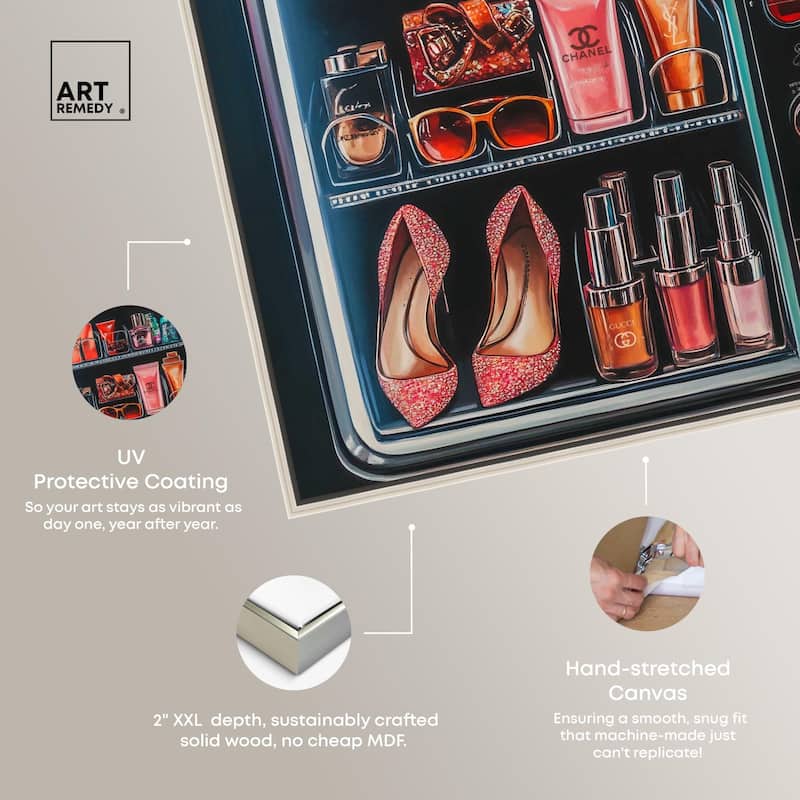 Fashion Vending Machine Canvas by Art Remedy