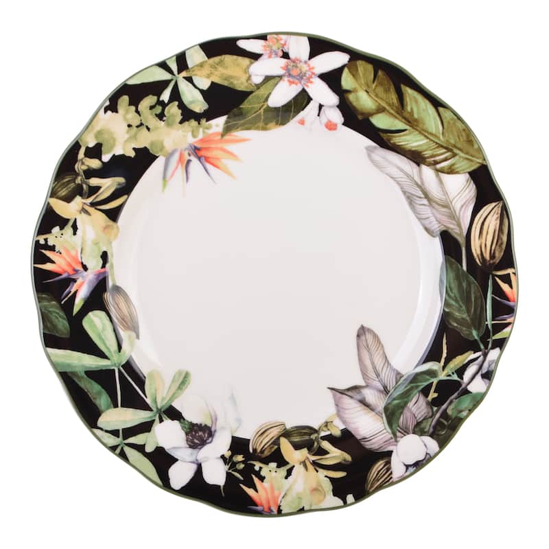 Borneo Black 12pc Dinnerware Set