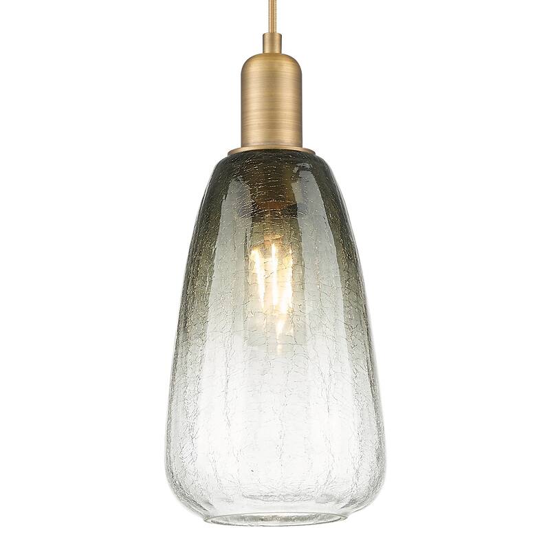 Innovations Lighting 716-1P-G480-6SL Brookhaven Almond 6" Wide Cord - Brushed Brass