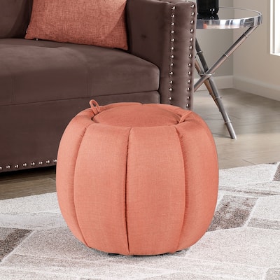 Storage Ottoman with Reversible Tray Lid - Decorative Accent Furniture with Hidden Storage and Multi-Use Serving Tray Top