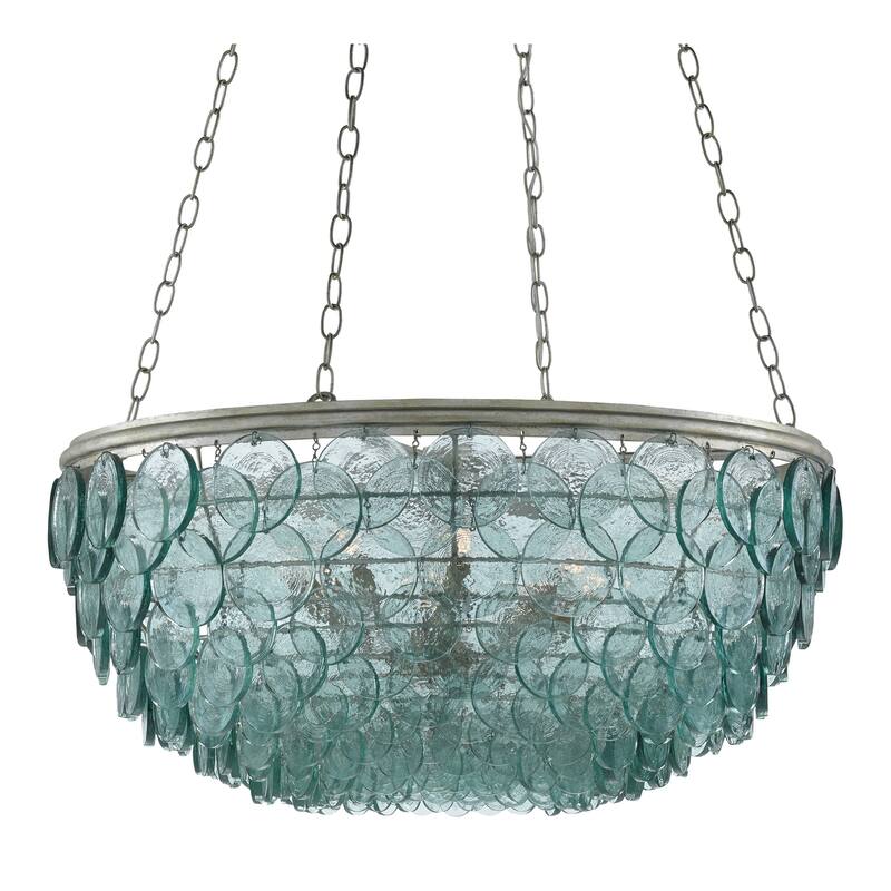 Currey & Company Quorum Small Chandelier - 17"h x 32.5"dia