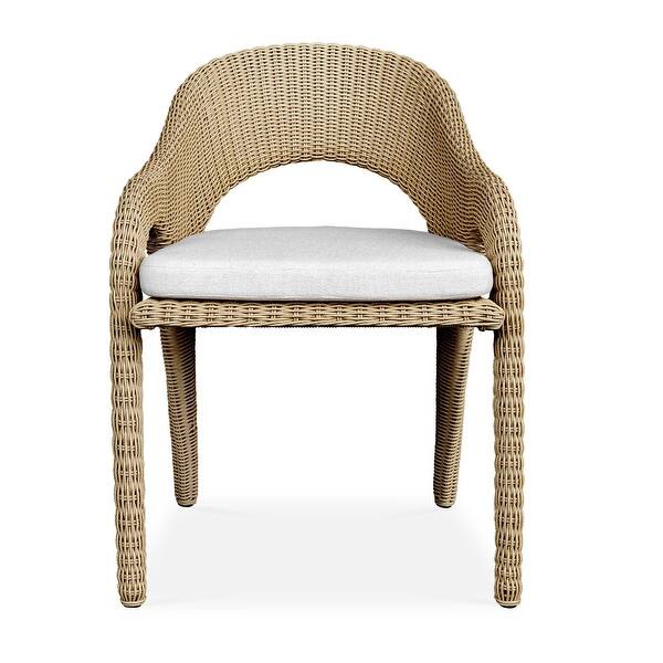 slide 2 of 12, Uttermost Kavali Outdoor Wicker Dining Armchair