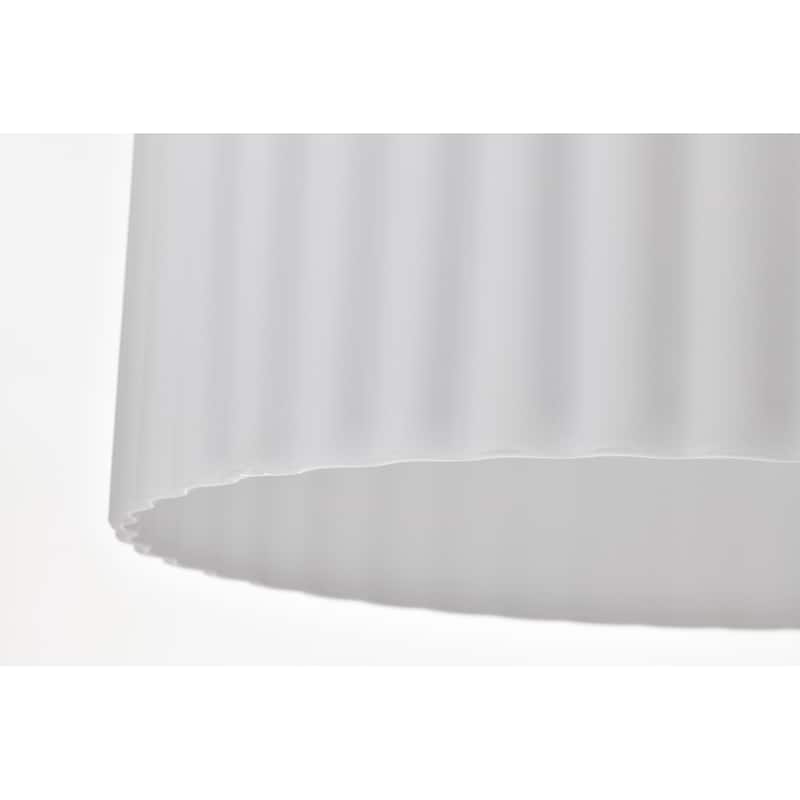 Solara Pendant Natural Brass Finish Frosted Ribbed Glass - Natural Brass