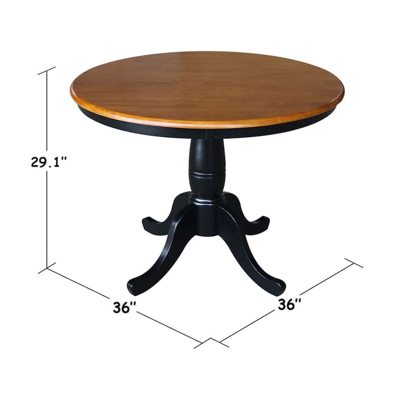 Copper Grove Karl 36-inch Round Top Pedestal Table - 29.1"H
