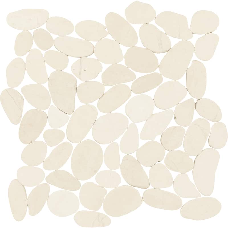 Daltile Pebble Oasis Natural Stone Flat Pebble Mosaic 12" x 12" (11 PC per Carton) (10.78 SQFT per Carton)