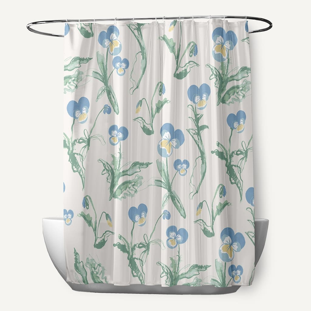 Bunch of Pansies Shower Curtain