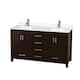 Option Espresso / White Quartz Top / Brushed Chrome