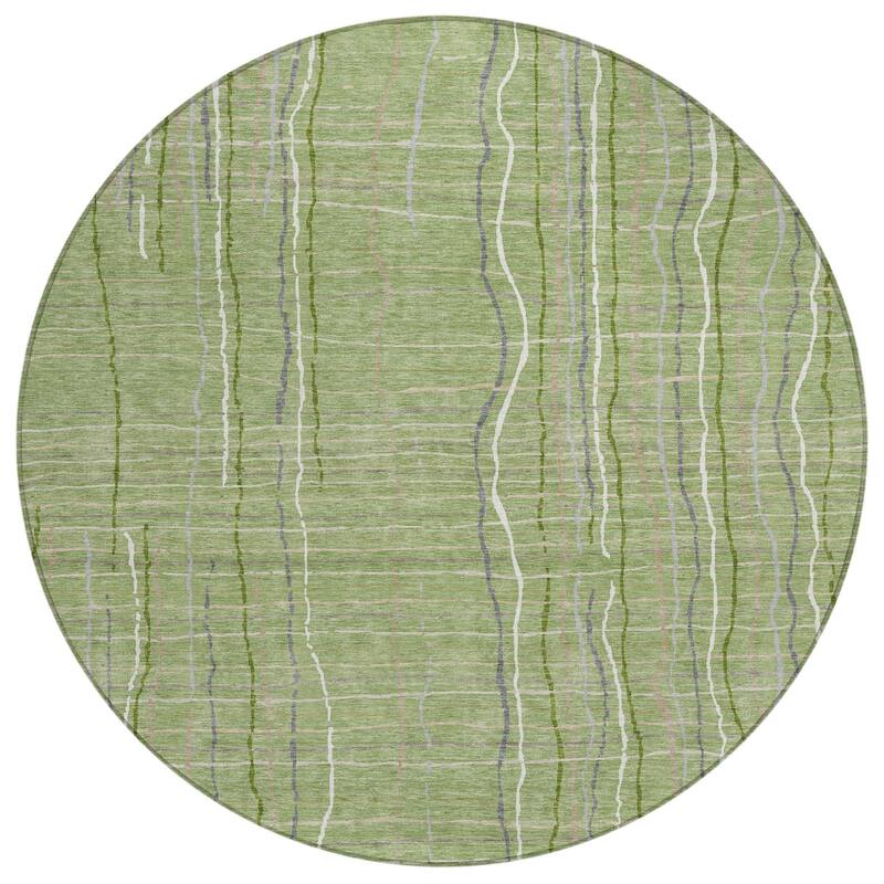 HomeRoots Striped Transitional Rectangle Outdoor Rug