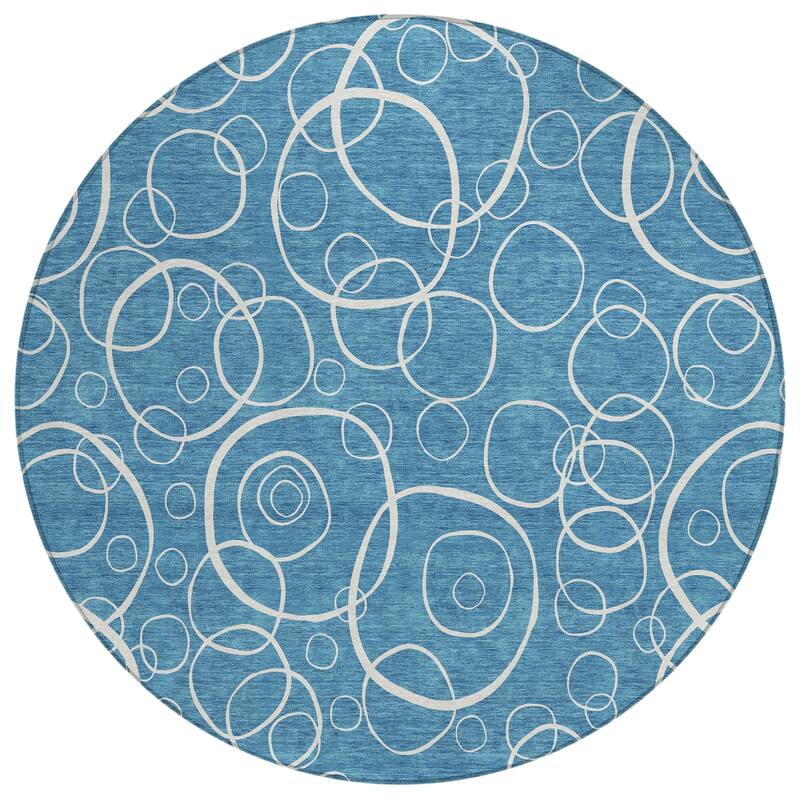 Machine Washable Indoor/ Outdoor Contemporary Nexus Chantille Rug