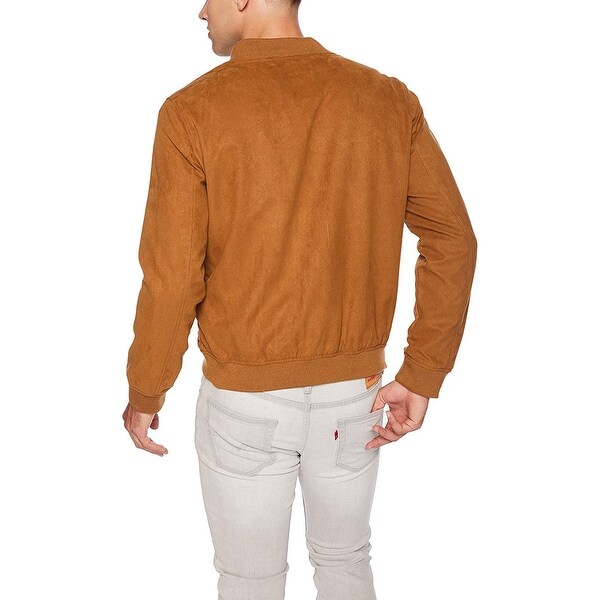 levi's men's faux suede varsity baseball bomber jacket