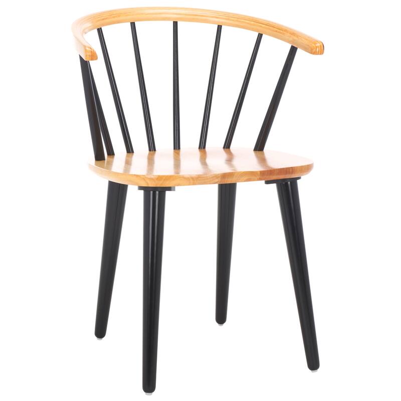 SAFAVIEH Home Blanchard 18-inch Curved Spindle Side Chair [SET of 2] - 21"W x 21"D x 30"H
