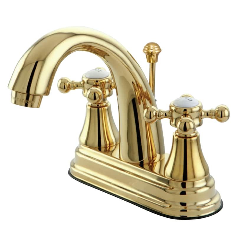 Kingston Brass English Vintage 4 in. Centerset Bathroom Faucet - Polished Brass