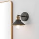 preview thumbnail 22 of 176, JONATHAN Y Florence Metal Shade Sconce 1-Light - Rustic Dark