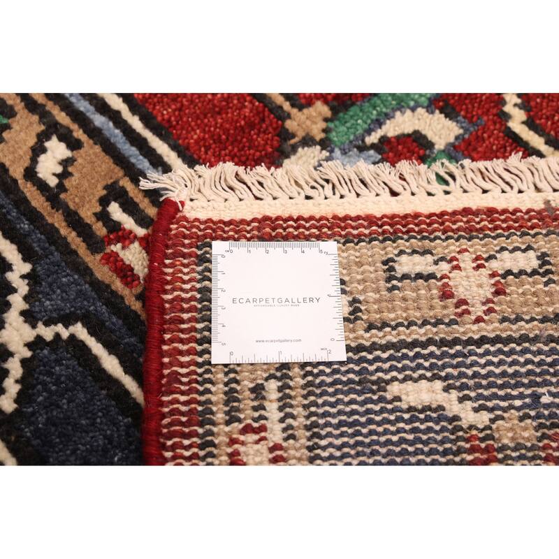 ECARPETGALLERY Hand-knotted Jules Serapi Dark Red Wool Rug - 7'10 x 9'11