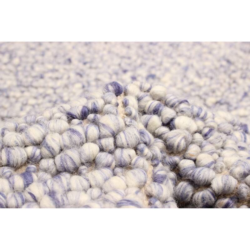 ECARPETGALLERY Braid weave Sienna Indigo Wool Rug - 5'2 x 7'9