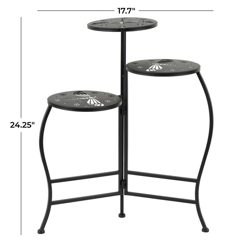 Metal Indoor Outdoor 3 Tier Floral Plantstand