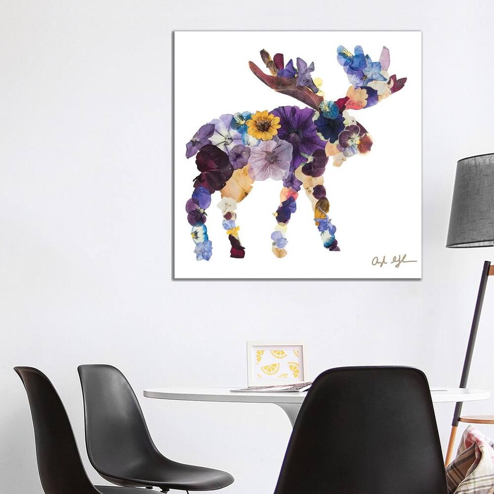 iCanvas "Moose" by Oxeye Floral Co Canvas Print