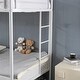 preview thumbnail 22 of 29, Twin Over Twin Bunk Bed with Trundle, Metal Bunk Bed with Two Side Ladder and Guardrails