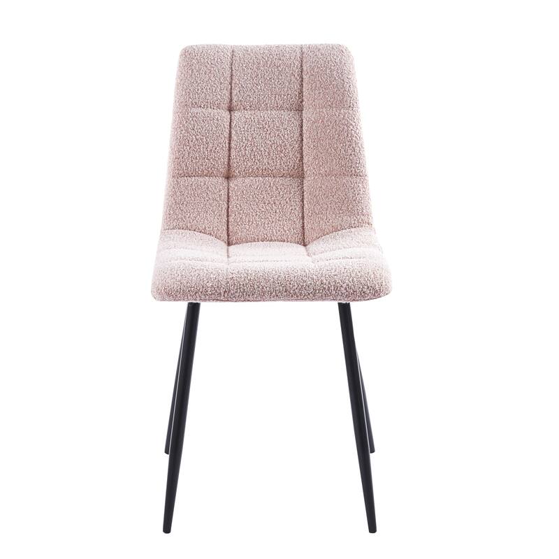 Porthos Home Tomas Fabric Dining Chairs with Steel Legs, Set of 2