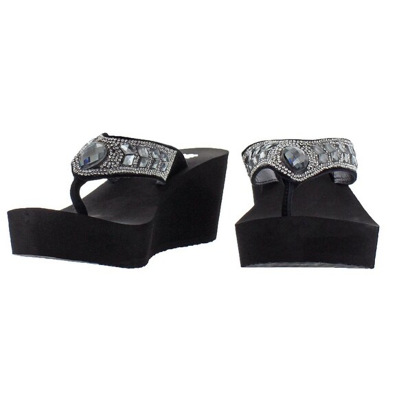 yellow box belmac wedge flip flop