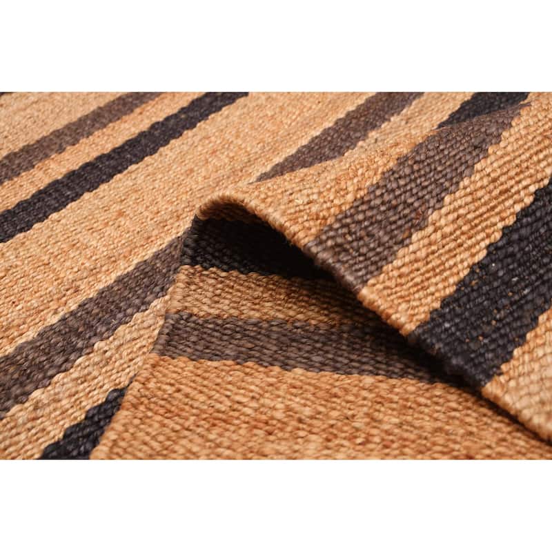 ECARPETGALLERY Flat-Weave Palas Denizli Tan Jute Rug - 5'5 x 7'9