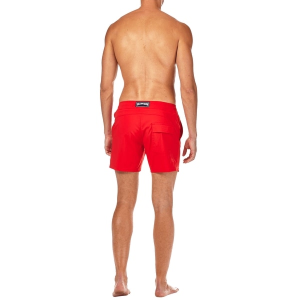 mens red swim shorts