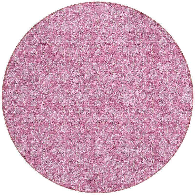 HomeRoots Floral Transitional Rectangle Outdoor Rug